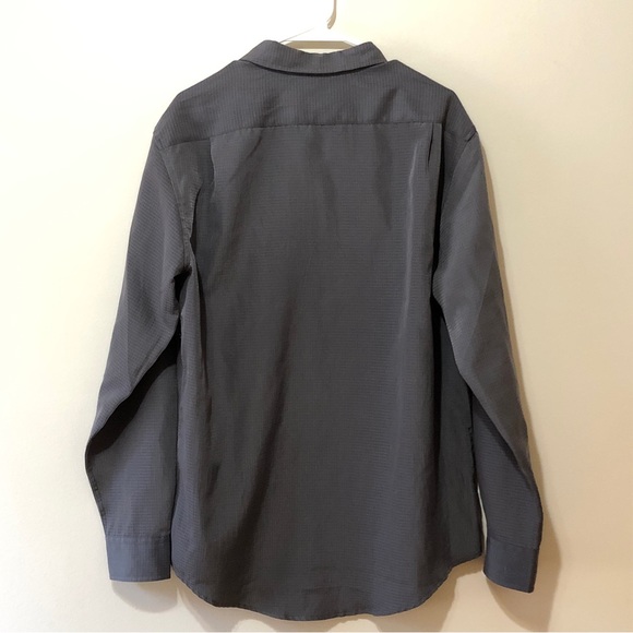 George Long Sleeve Button Down Shirt - Dark Gray - M 38-40 - Picture 9 of 16